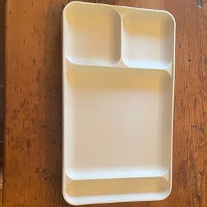 Vintage 70’s Tupperware Cream Set of 2 TV Trays